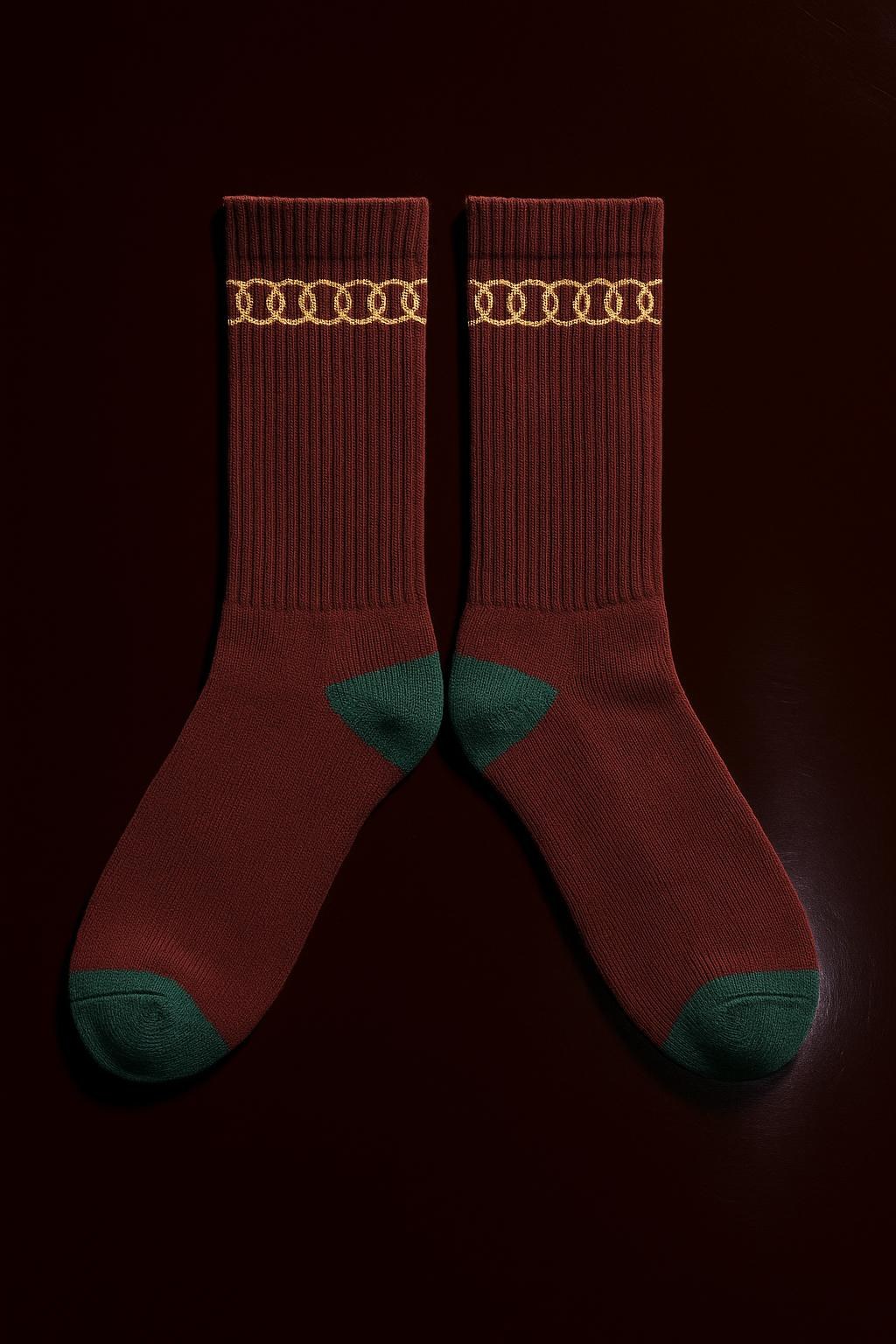 Ribbed Crew Socks